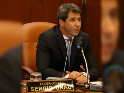 El primer mensaje del gobernador Sergio Uñac